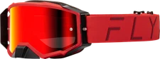 FLY RACING 37-51911 ZONE PRO GOGGLE RED W/ RED MIRROR/SMOKE LENS