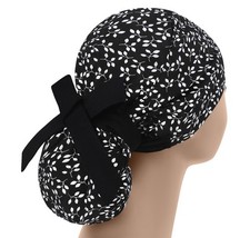 Scrub hats, nurse scrub cap, womens surgical hat, floral ponytail scrub cap
