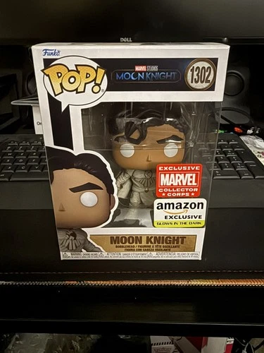 Funko Pop! Vinyl Moon Knight Marvel #1302 Amazon Exclusive Collector Corps Glow