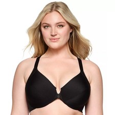 NEW Glamorise Full-Figure Front Close Wonderwire Bra W/ Smoothing Back 1247 42F