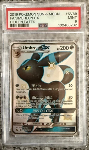 2019 Pokemon Umbreon GX SV69/SV94 Hidden Fates PSA 9