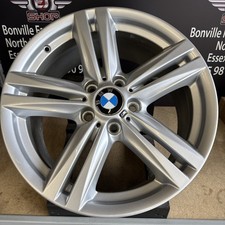 1 X Genuine BMW 1 SERIES 386M SILVER 18" ALLOY WHEEL RIM 8J ET52 7845853 REAR
