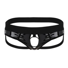 iixpin Men's Jockstrap Lingerie Sexy Open Pouch G-String Thong Metal AU