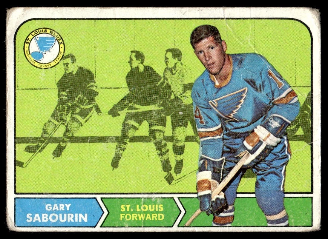 1968-69 Topps Gary Sabourin RC St. Louis Blues #117 *