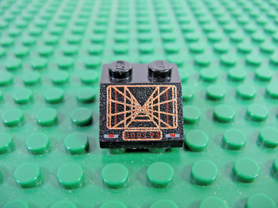 LEGO Black Slope 45 2x2 Screenw/SW Trench Computer 4504 7150 7262