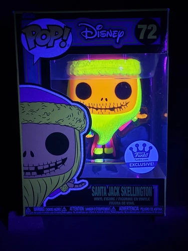 Funko Pop! Disney Nightmare Before Christmas Santa Jack Skellington Blacklight