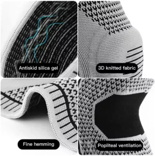 AmRelieve Ultra Knee Elite Compression Sleeve Knee Brace with Side Stabilizers - Bild 14 von 25