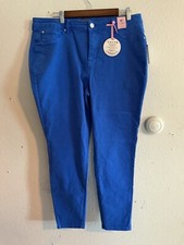 Curve Appeal Compression Jegging Women  s plus 16W Dazzling Blue Shaping NEW