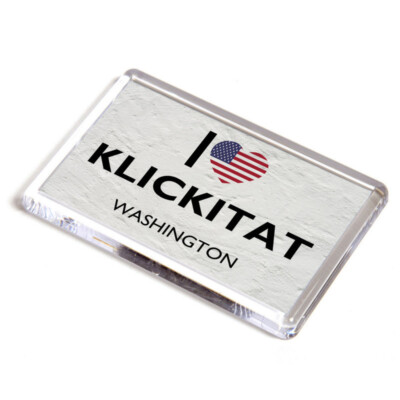 KÜHLSCHRANKMAGNET - I Love Klickitat, Washington - USA