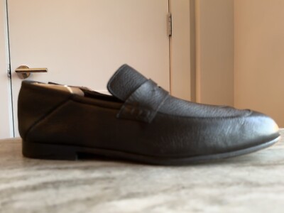 Harrys Of London Wilson II Black Deerskin Loafer 11.5 US  display picture 1