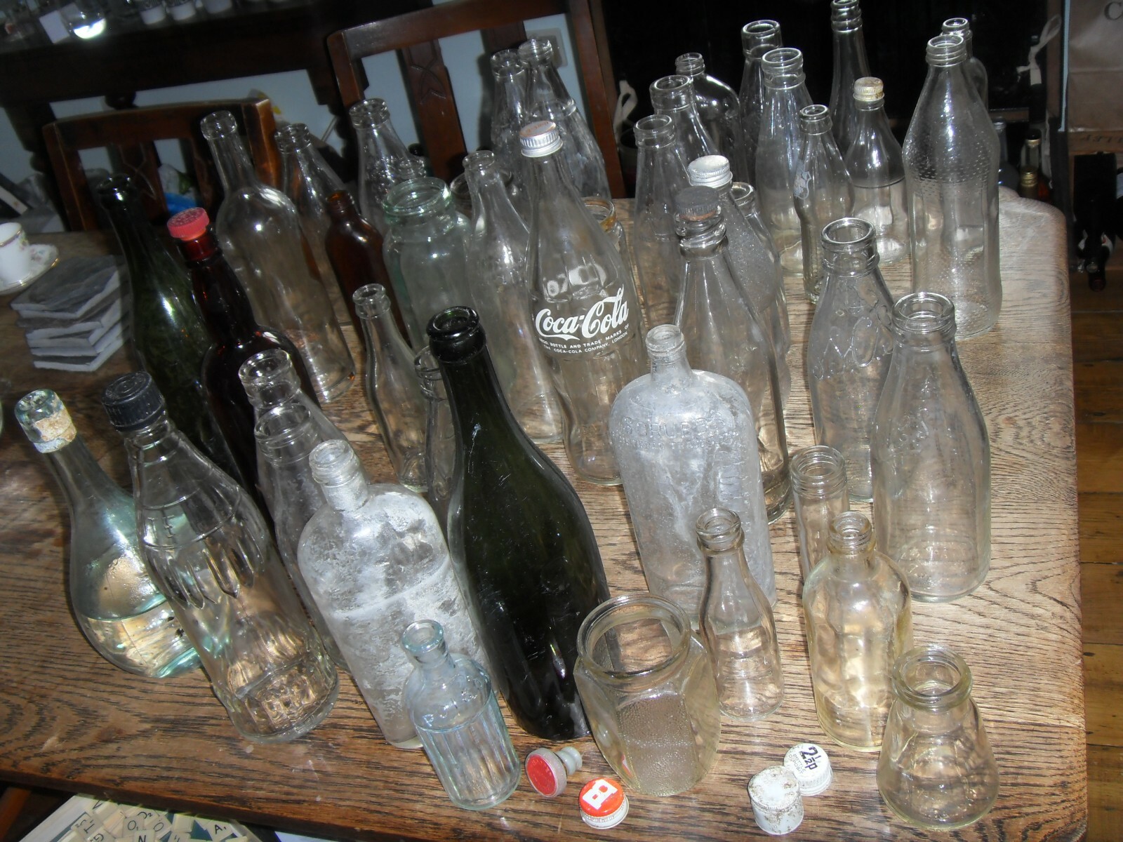 vintage, old bottles and jars, found in Kent. Collection of vintage bottles. eBay