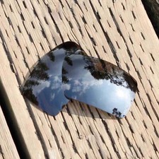 Walleva Black Mr.Shield Polarized Replacement Lenses for Oakley Eyepatch 2