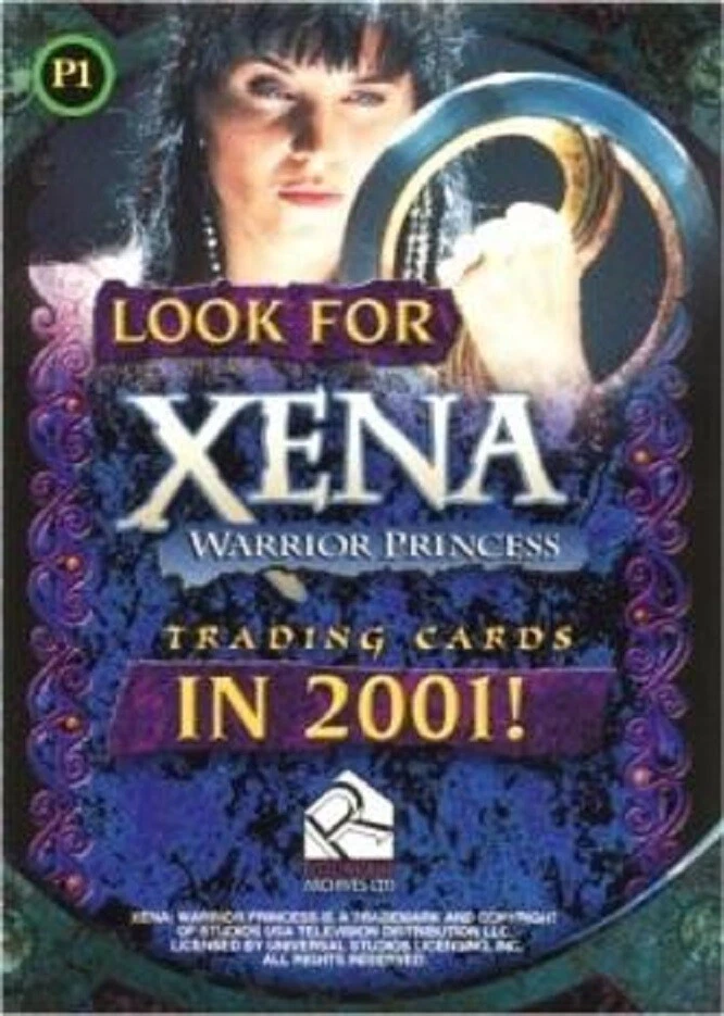 Xena The Warrior Princess Seasons 4 & 5  P1 Promo Card P1 By Rittenhouse - Image 2 of 2
