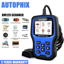 AUTOPHIX OM129 Car OBD2 Scanner Code Reader Scanner Battery Test Diagnostic Tool