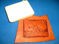 Fisherman Panel Leather Emboss Plate 3 5/8" x 2 3/4"
