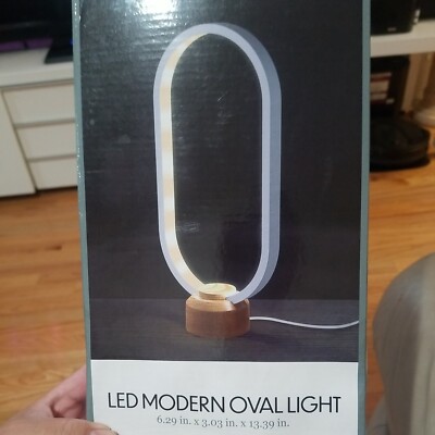  LED Modern Oval Light TABLETOP LAMP 13.39 '' x 6.29 '' x 3 03 '' 