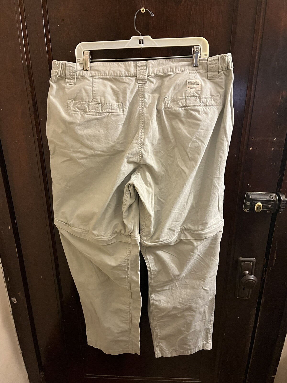 Columbia Convertible Pants Cargo Hiking Khaki Mens S… Gem