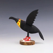 NATIVE AMERICAN NAVAJO FOLK ART CROW CHANDLER BEGAYE