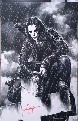 SIGNED THE CROW ART PRINT 43cm * 28cm Signed by Artist MICO SUAYAN mit COA
