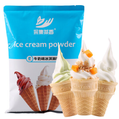 Matcha flavor Soft Ice Cream Powder Mix Base 1000g makes 70pcs Premium Ice Cream