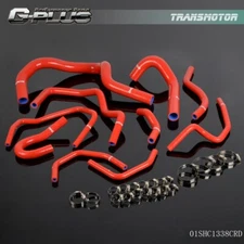 Fit For 1998 1999 2000 2001 Honda CRV MK1 Red Silicone Radiator Hose+Clamps Kit