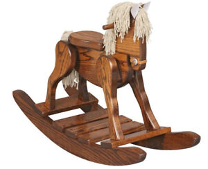 childs wooden rocking horse