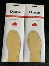 2 Pairs of Real Leather Insoles with Latex Foam Base Size 11.5