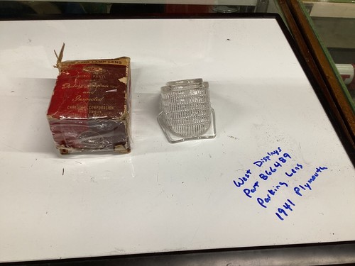 NOS Vintage 1941 41 PLYMOUTH Parking Signal LIGHT LENS GLASS Nice! - Picture 8 of 8