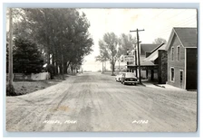Vintage Main Street McFees Gat Cars Hassel, MI RPPC Original P26E