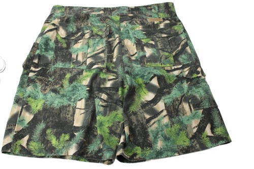 Cabela’s Mens Camo Cargo Shorts Size 38 R 7 Pocket Hiker Cotton Poly Konifer 3D