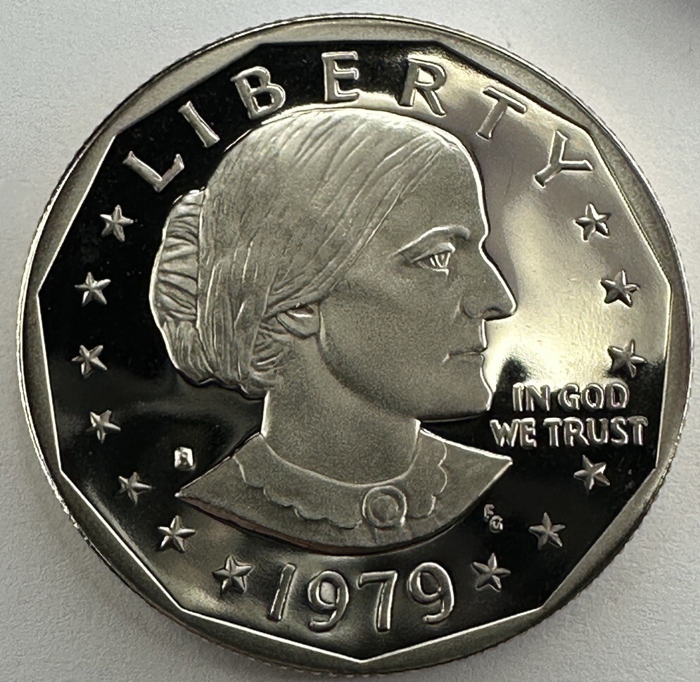 4908 外国切手 アメリカ 1979年 建物シリーズ 凹版田型2セット 1979-S SBA$1 Type 2, DCAM (Proof) Susan B. Anthony Dollar - PCGS