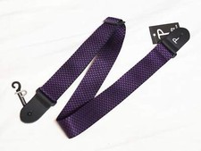 PERRI's Purple and Black WEAVE Guitar strap - NEW - 2" wide