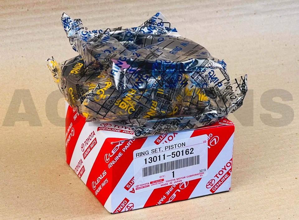 13011-50162 TOYOTA 4runner tundra Lexus gx47 lx470 OEM JUEGO DE ANILLOS, PISTÓN NUEVO OEM Foto 3 de 4