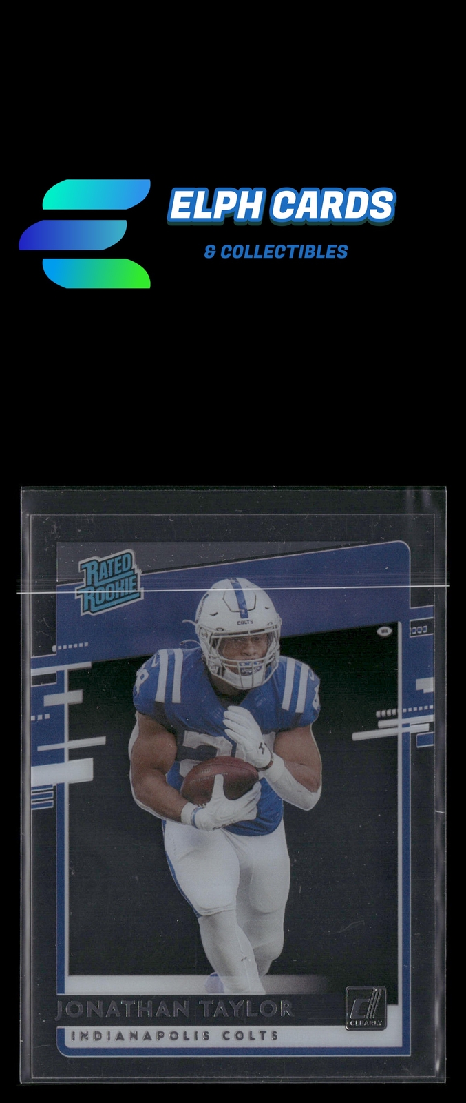 2020 Panini Chronicles #RR-JT Jonathan Taylor Clearly Donruss Rated Rookies