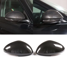 Carbon Fiber Rearview Mirror Cover Caps 2pcs Fit For Alfa Romeo Giulia 2017-2021