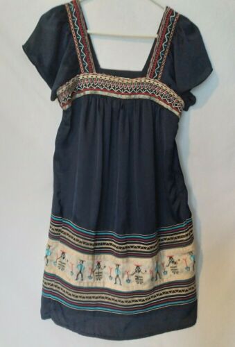 Women's MM Couture Multicolored Embroidered Tunic… - image 1