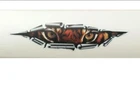 CAR HOOD SIDE FENDER DOOR BUMPER DECORATION TIGER EYES DECAL STICKER
