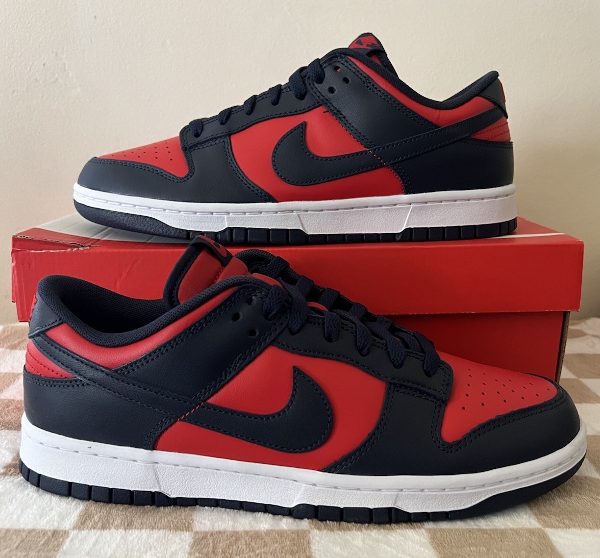 Nike Dunk Low Retro Sneakers University Red/Obsidian DV0833 601