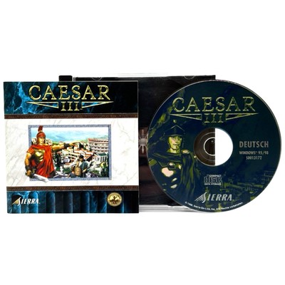 Caesar III PC CD-ROM Deutsch Jewel USK 6 Anleitung gereinigte Hülle