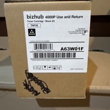 Konica Minolta TNP35 A63W01F Black Toner Cartridge Bizhub New Sealed Genuine