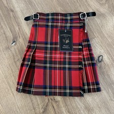 Royal Stewart Tartan Skirt, Pringle Weavers, Made in Scotland, Size 3-4Y, NWT