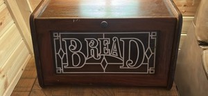 Vintage Wooden Bread Box