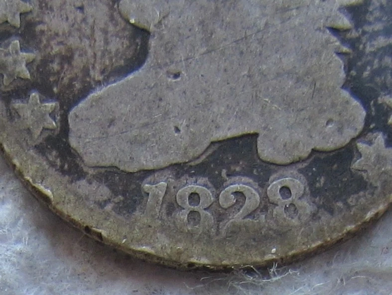 1828 Curl Base 2 Capped Bust Dime Rare Key Date Variety Type Coin Reverse Dig - Image 3 of 3
