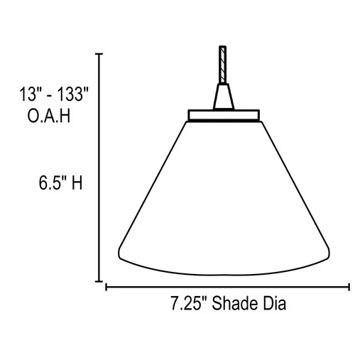Access Lighting 28004-3C/RED Martini 1 Light LED Pendant - 7"W - Bronze - Picture 4 of 9