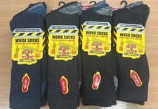 Men's Heavy Duty Big Foot Work Socks Shoe Size 11-14 Safety/Steel Toe Boot Socks