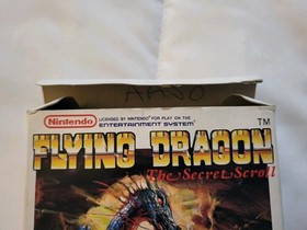 Flying Dragon: The Secret Scroll Nintendo NES Complete CIB 1989 Culture Brain