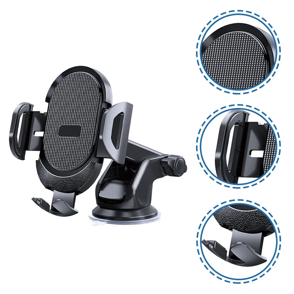 Soporte de teléfono móvil con ventosa de 3 piezas para teléfono soporte de teléfono de automóvil universal - Imagen 2 de 4