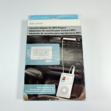 BELKIN Cassette Tape 3.5mm Jack Adapter For iPod MP3 Players CD Players
