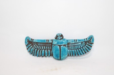 UNIQUE WINGED SCARAB AMULET Statue Ancient Egyptian Symbol of Protection