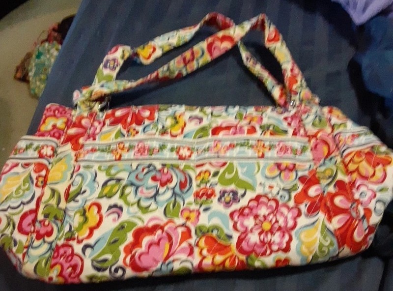 Vera Bradley Mandy Hope Garden Floral Purse Handbag  Shoulder Bag NWot Bonus